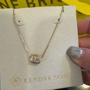 Kendra Scott 2ct Diamond Elisa Necklace (lab grown) 14k YG